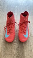 Nike Mercurial Fussballschuhe rot hellblau gebrauchter Zusta