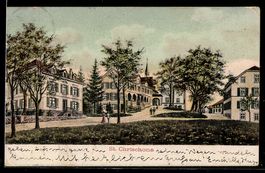 AK St. Chrischona, Ortsansicht, 1909