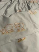 Vorhang mit Schäfli-Muster, 3 Stück