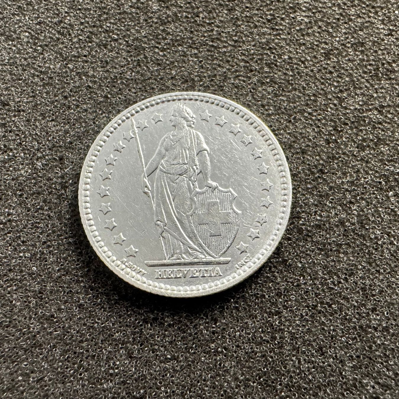 Tutti le monete: 1 Franken Silber 1909 - Erhaltung – Usato da Reitnau venduto da tb-muenzen 1