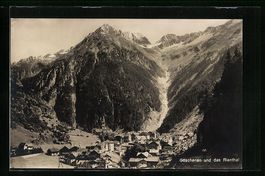 Göschenen, Ortsansicht und das Rienthal