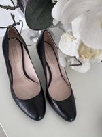 PRADA Pumps Schwarz Leder Gr. 39,5 High Heels Designer