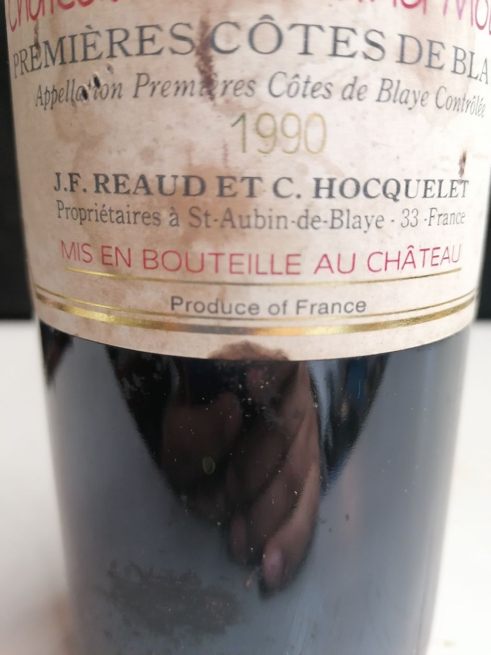 Vino: CHÂTEAU LE GRAND MOULIN 1990 – Nuovo (secondo la descrizione) da Genève venduto da Leboucheoreilles 6