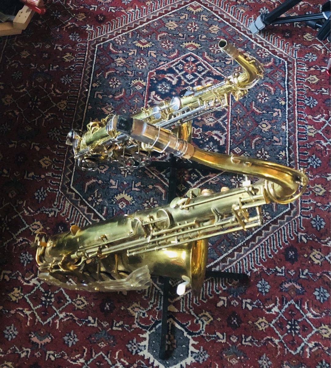 Autres décorations & accessoires: Kult Saxophon Doppel Ständer Alt & Tenor – Neuf (Voir description) à Götighofen par Kk53 6
