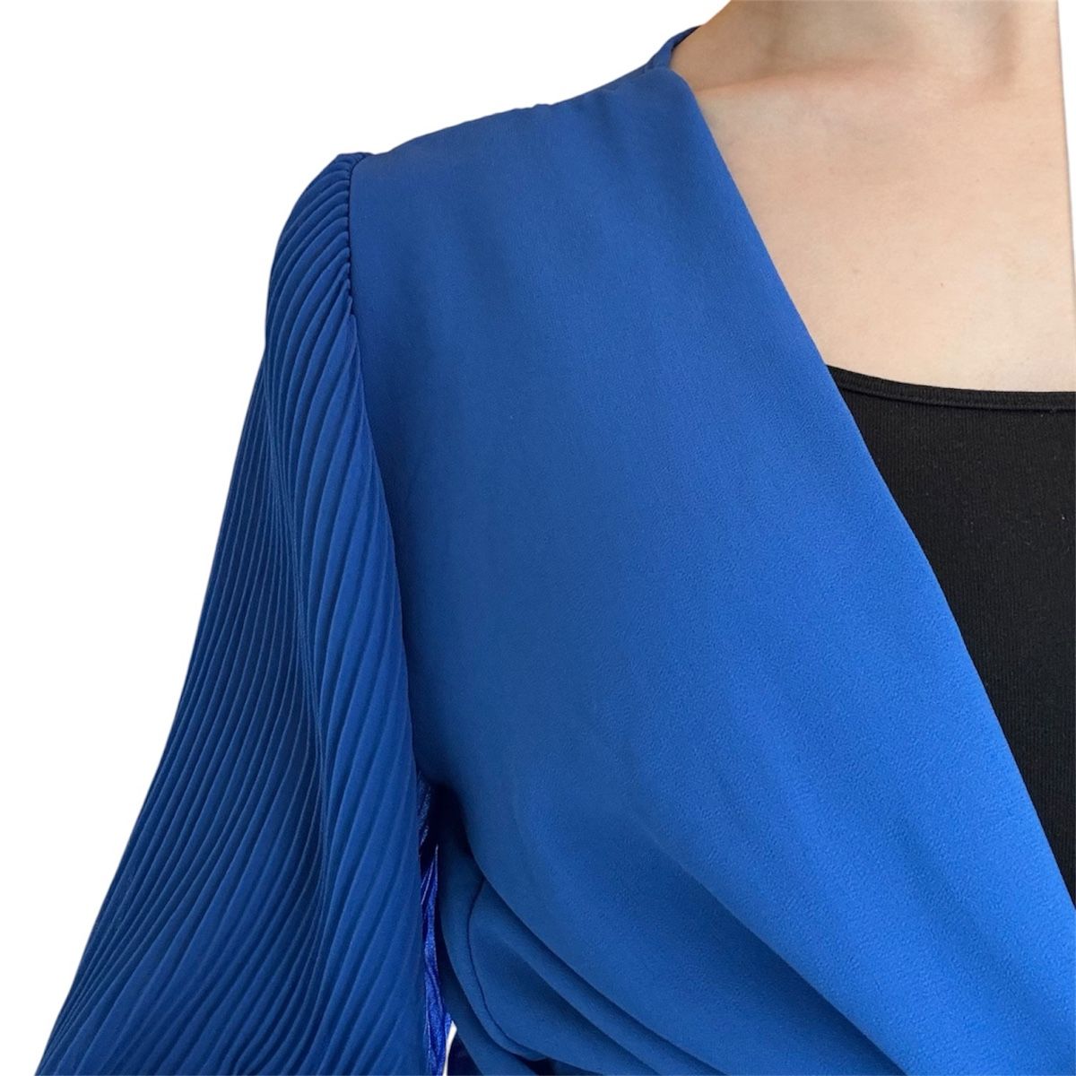 Top: Top bleu fluide à nouer devant - S/M - jamais porté – Nuovo e nell'imballaggio originale da Montana venduto da Jeanne_huggler 3