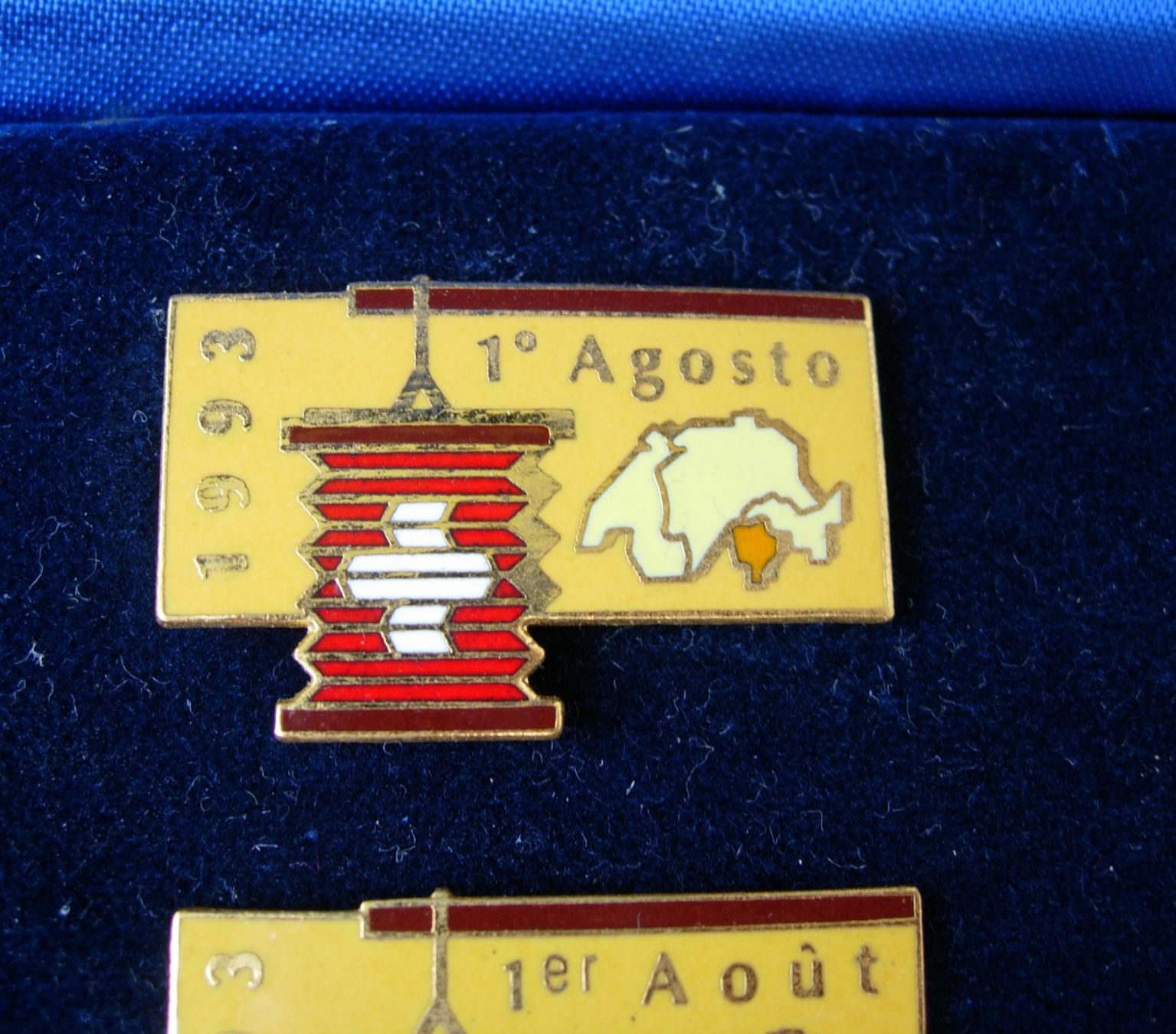 Broschen & Nadeln: 1 . AUGUST - ABZEICHEN -1993-Pins selten – Gebraucht aus Basel von Grbina64 4