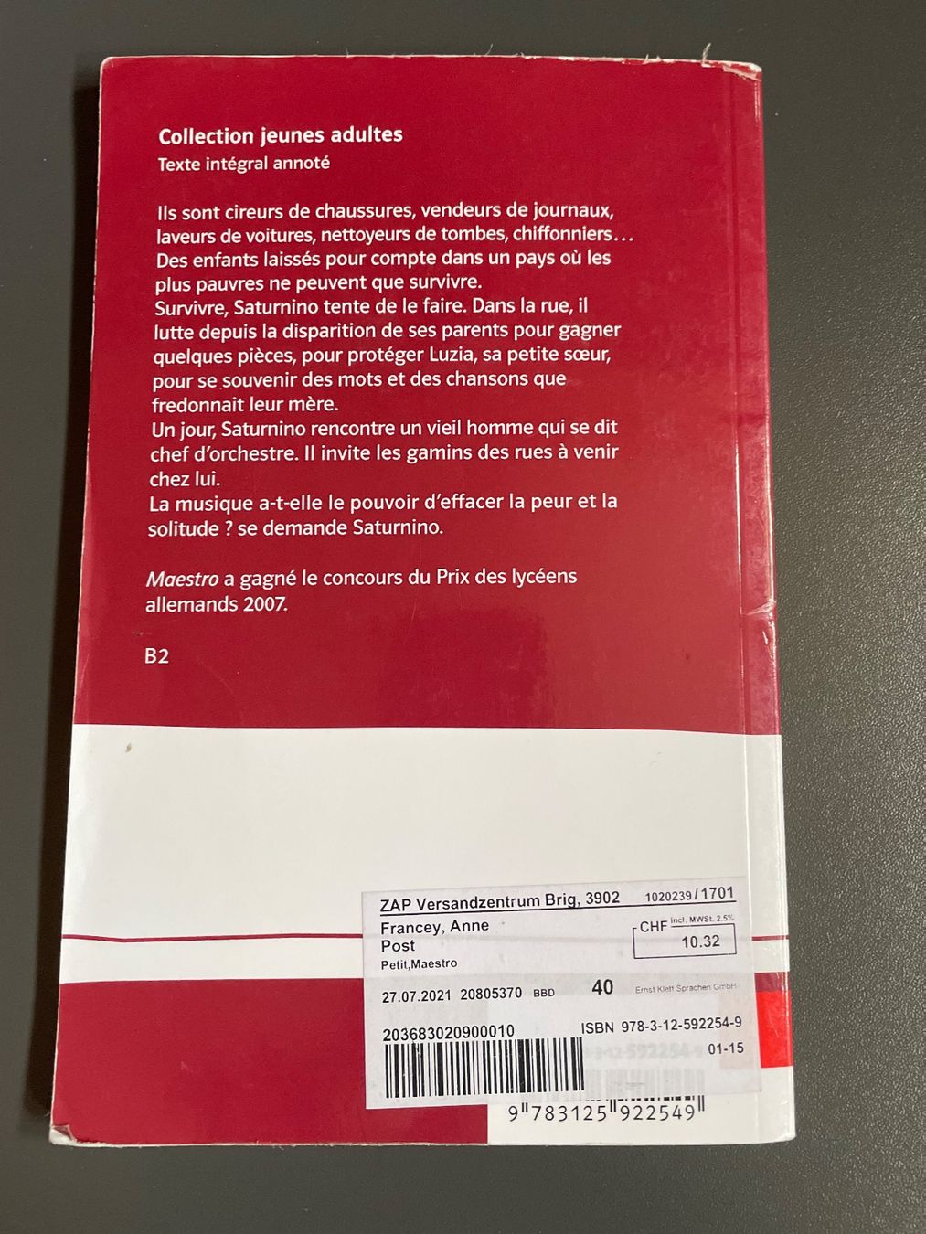 Libri: Maestro de Xavier-Laurent Petit – Usato da Chamoson venduto da daleva0204 1