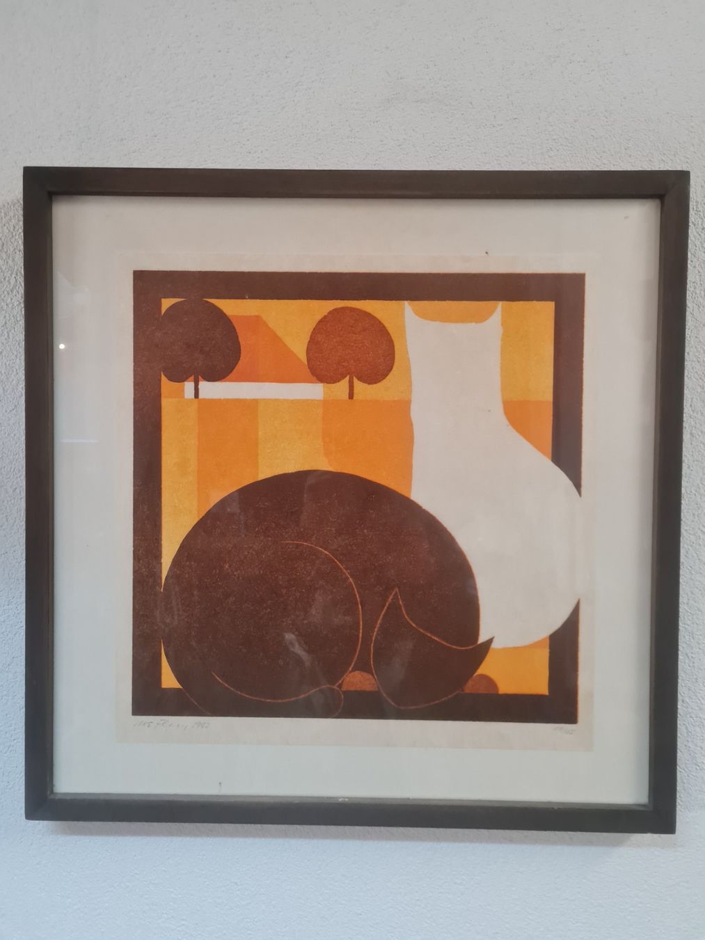 Grafica & Litografie: Urs Flury Aetigen Solothurn Lithographie 1982 – Usato da Hofstetten b. Brienz venduto da Nordtor