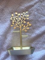 Schmuckbaum Gold mit Schale