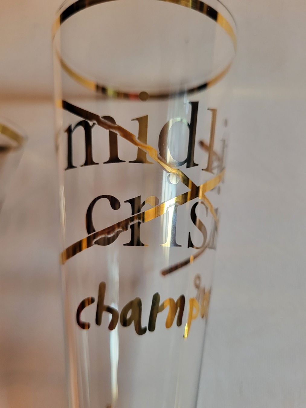 Bicchieri: 2 Champagnerkelche "Mitlife Crisis" – Nuovo (secondo la descrizione) da Guggisberg venduto da Aegertenlehn 2