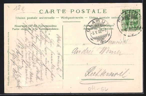 Cartoline postali: Glarus, Versammlung der Landsgemeinde, G – Usato da Berlin venduto da bartko-reher 1