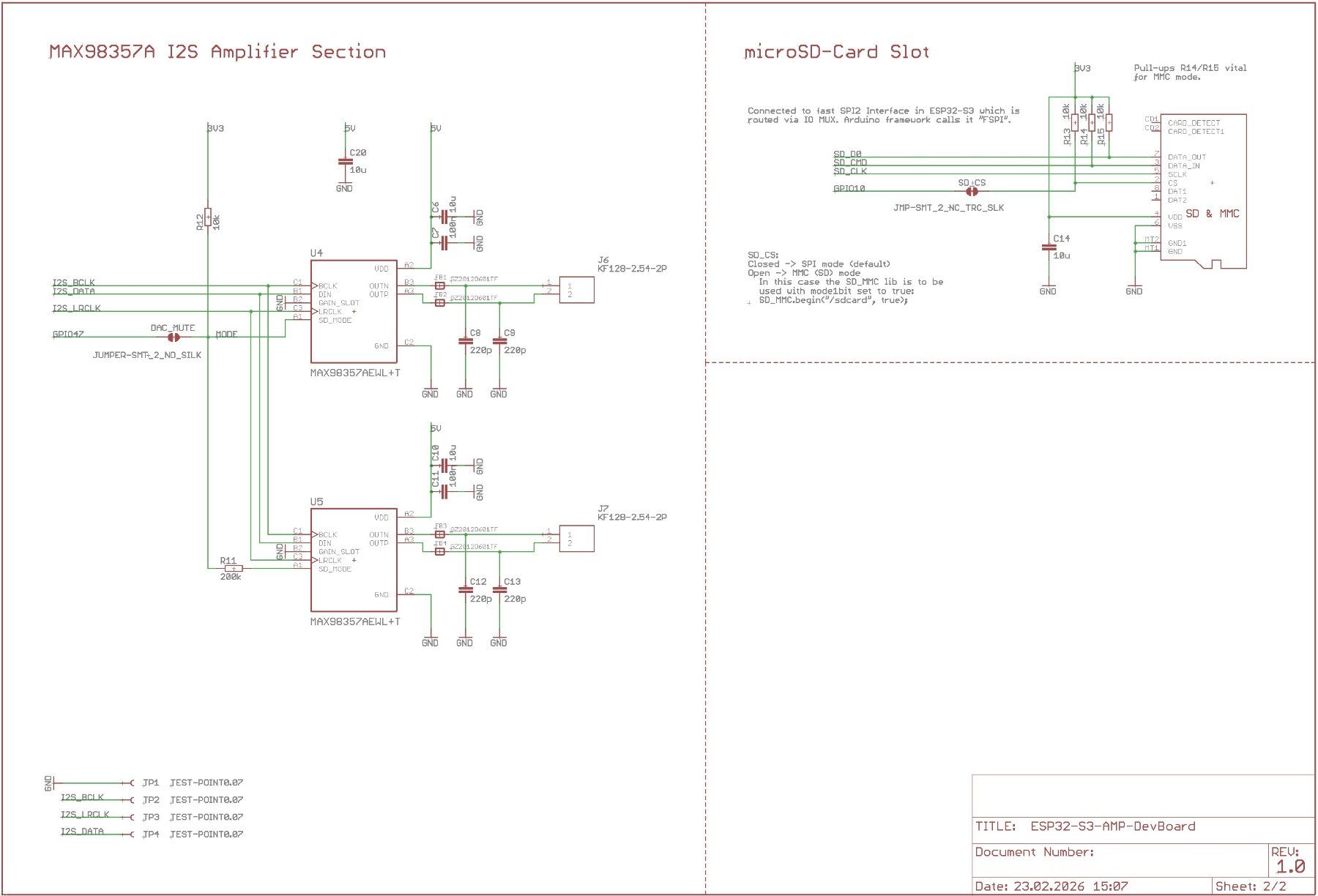 Componenti elettronici: YB-ESP32-S3-AMP DevBoard: uSD, 2xMAX98357A Audio Amp, PSRAM – Nuovo e nell'imballaggio originale da Sursee venduto da allduino 9