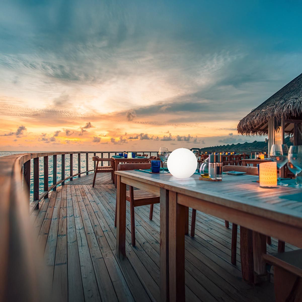 Lampen: LED Aussenleuchte, Solar, IP44, 30 cm Ø – Neu (gemäss Beschreibung) aus Kreuzlingen von Smart-Light 1