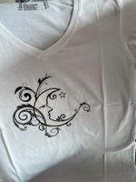 T‘Shirt kurzarm weiss, Motiv Mond, Gr.S