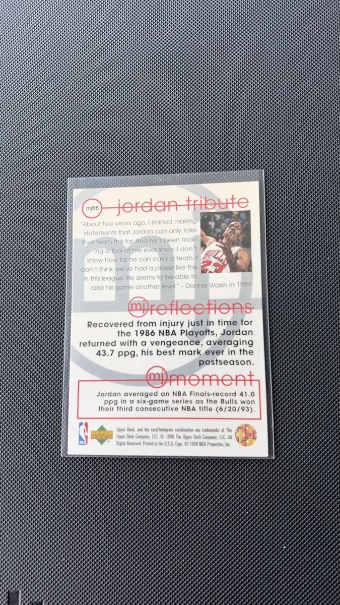 Nba Carte collezionabili: Michael Jordan Upper Deck 1999 MJ Tribute reflections – Usato da Affoltern am Albis venduto da mr_choppa 1
