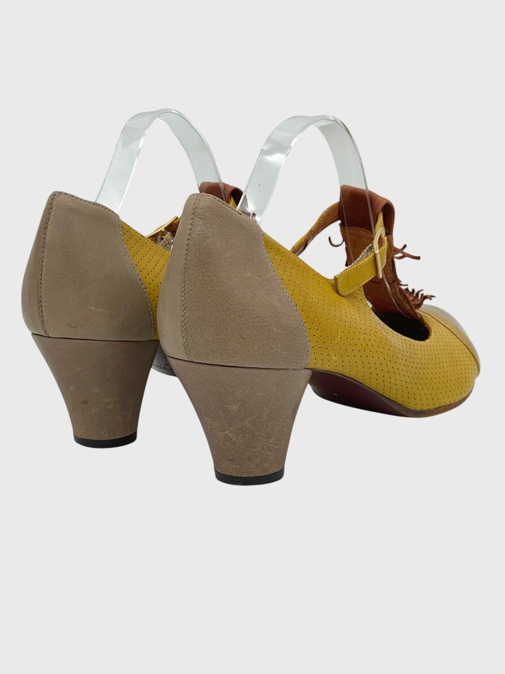 Chie Mihara Scarpe da donna: Chie Mihara Block Heel Pump EU 40.5 Gelb – Usato da Zürich venduto da shoe_shop 3