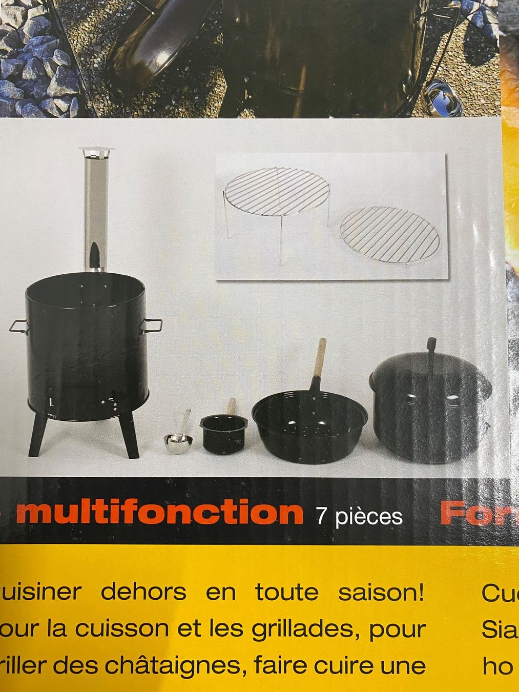 Pentole: Outdoor Holzofen mit Kochtopf – Nuovo e nell'imballaggio originale da Hünenberg venduto da Trade18