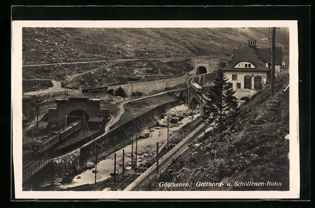 Ansichtskarten: Göschenen, Gotthard- u. Schöllenen-Bah – Gebraucht aus Berlin von bartko-reher