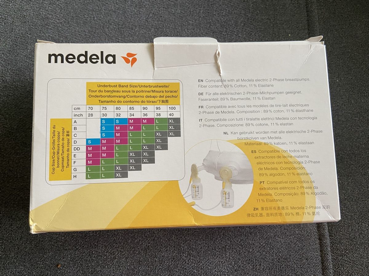 Medela Accessori per l’allattamento: Medela easy expression bustier zum abpumpen Größe M – Usato da Mönchaltorf venduto da Angel789 1