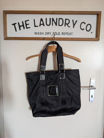 Tote bag LONGCHAMP nylon noir, spacieux et léger