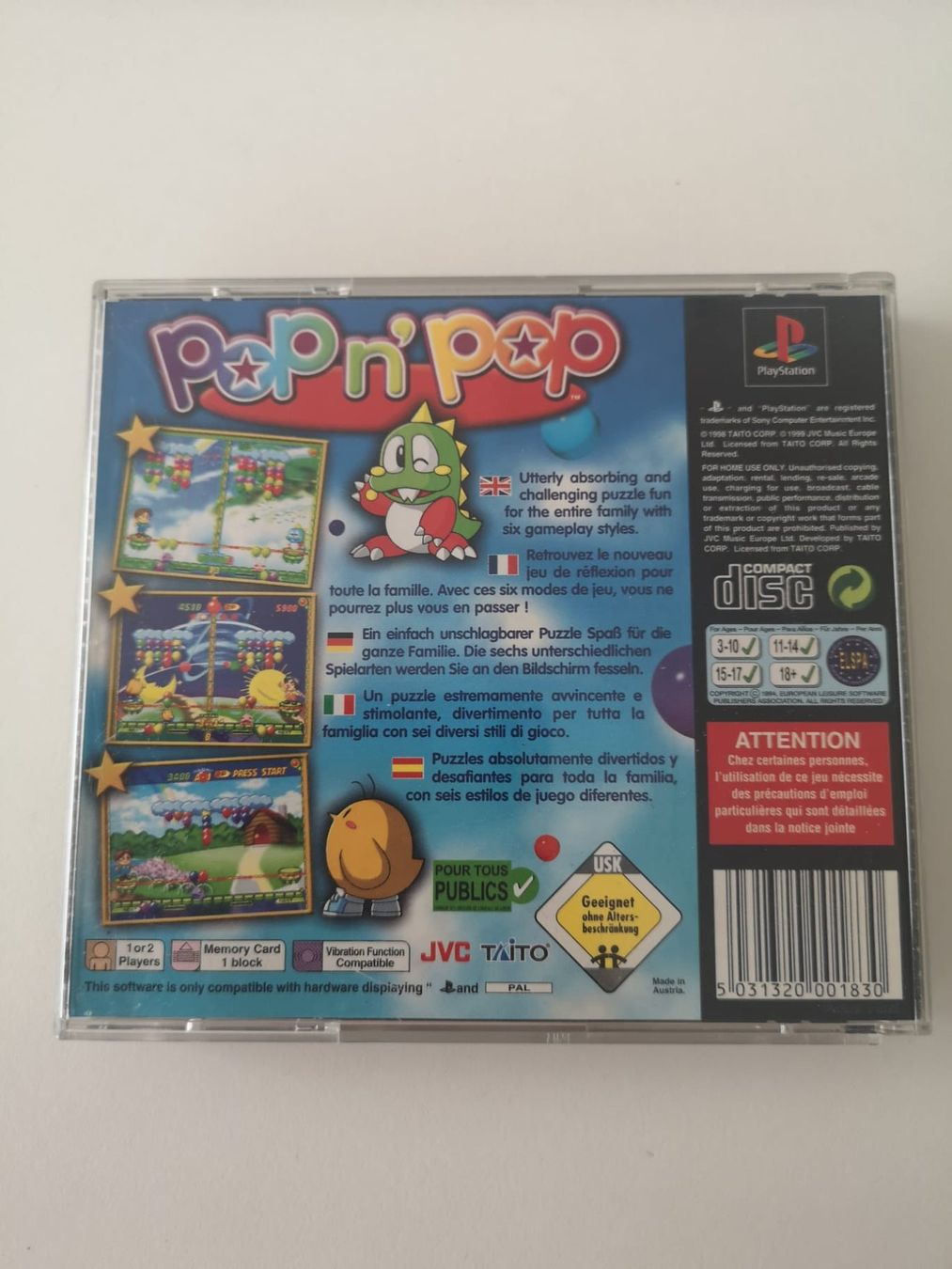 Spiele: Popn' pop (PS1) – Gebraucht aus Herisau von Seyashop1 2