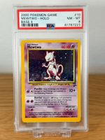 2000 Pokémon Base Set 2 Mewtwo Holo #10 PSA 8 WOTC