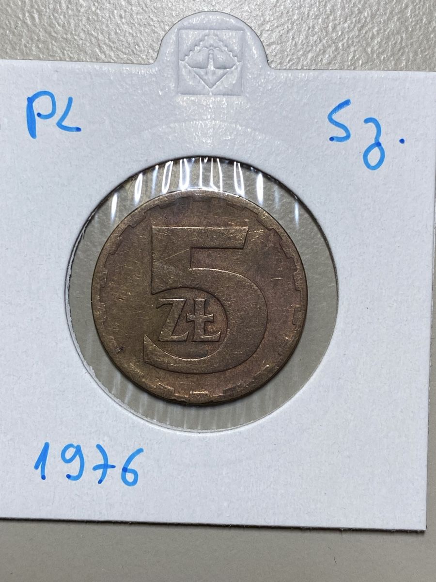 Tutti le monete: Pologne - 5 Ztoty - 1976 – Usato da Payerne venduto da Mike1682