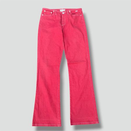 Thomas Burberry red vintage wide leg pants damen retro