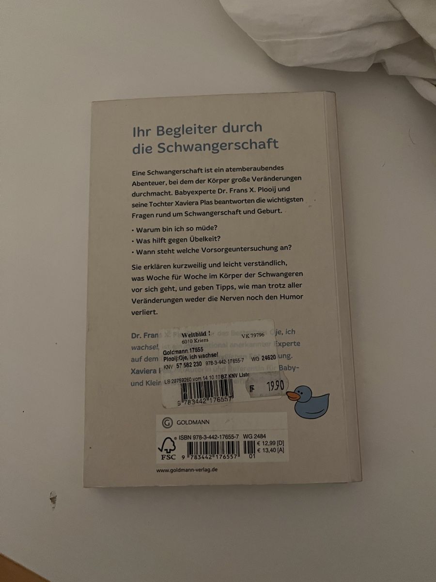 Bücher: Oje, ich wachse! Schwangerschaft – Neu (gemäss Beschreibung) aus Sursee von BarisMK5 1