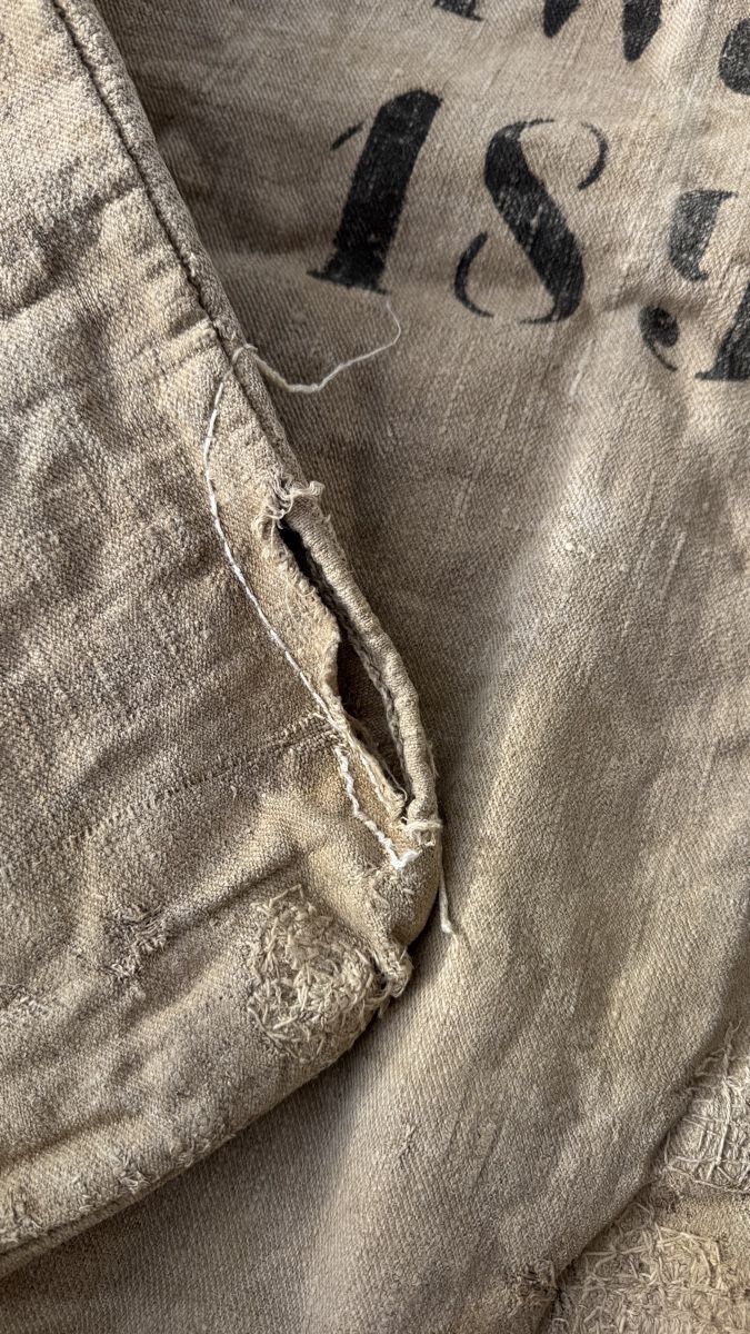 Alle Dekorationen: Alter Mehlsack F.Luchsinger Müller Schwanden 1899  – Gebraucht aus Weesen von  2