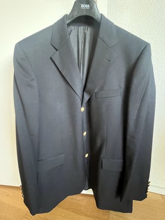 Hugo Boss Herren Sakko Gr. 52 - dunkelblau & Goldknöpfe