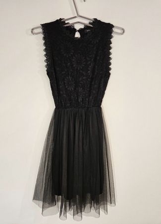 Spitzenkleid mit Tüllrock, Gr. S, Top Zustand!