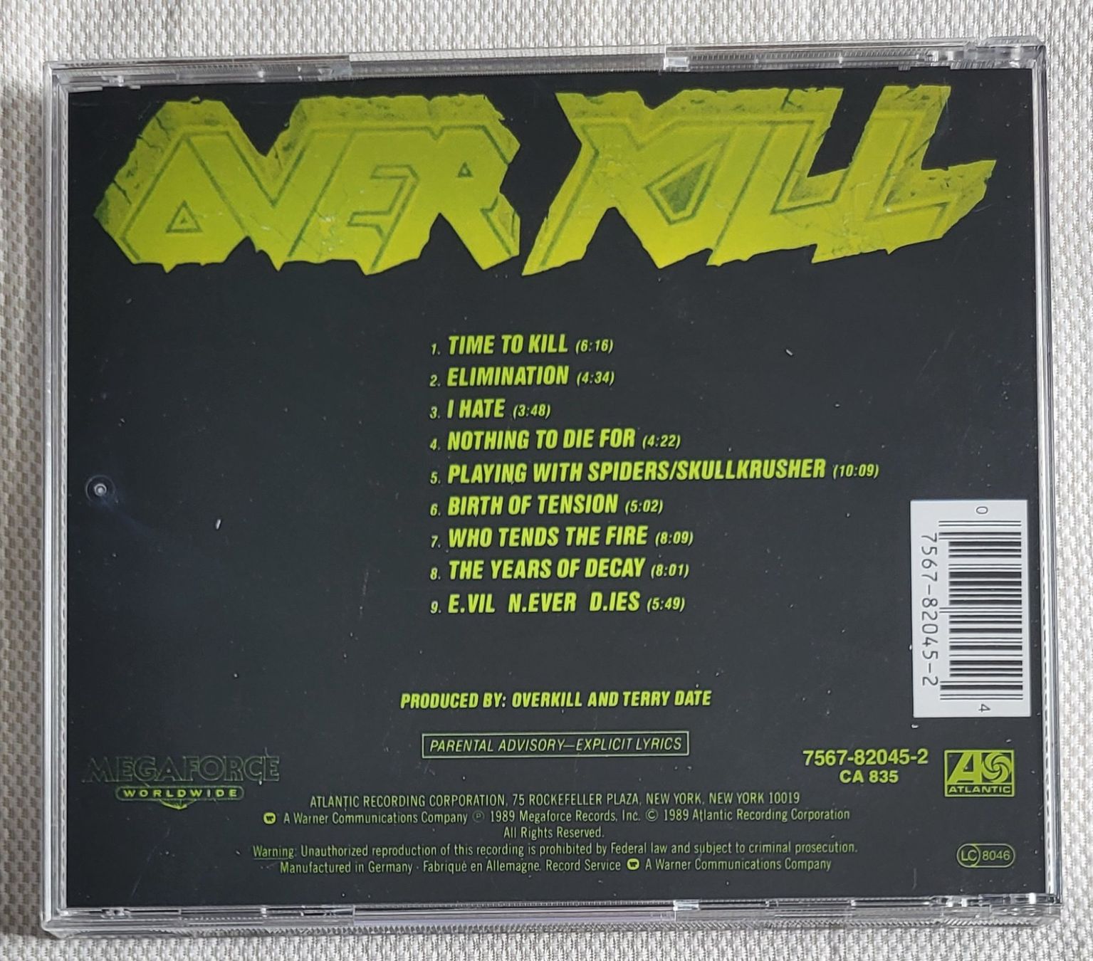 CD: Overkill - The years of decay – Usato da Villars-sur-glane venduto da Epsilonhike 1