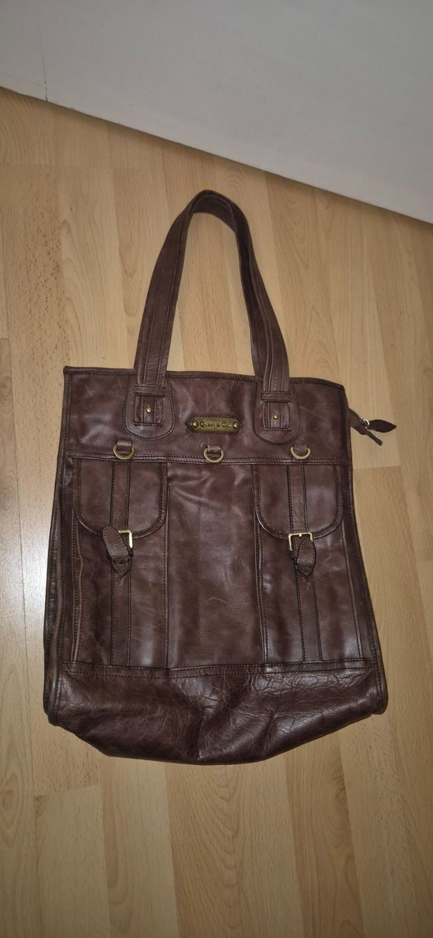Taschen: Queen & Cult Ledertasche / Tote Bag braun – Gebraucht aus Windisch von LaubAir