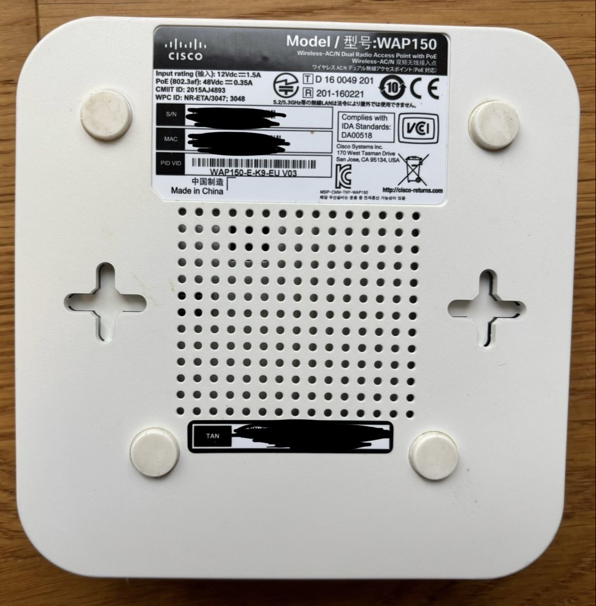 Cisco Modem & Router: Cisco WAP150 Wireless Access Point 5Ghz – Usato da Bolken venduto da fexeo 1