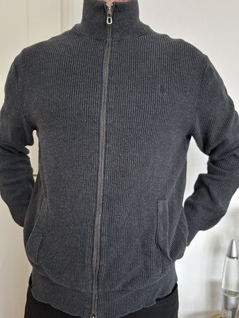 Polo Ralph Lauren pull gris zippé, taille