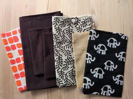 Stoffresten Stoffpaket Baumwolle Khadi Blockdruck