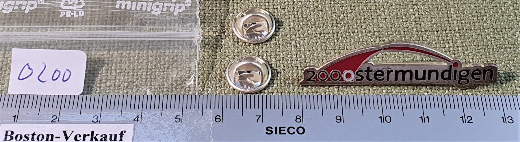 Placchette & Badge: O200 - Pin 2000 Ostermundigen – Usato da Reinach BL venduto da Boston-Verkauf 1