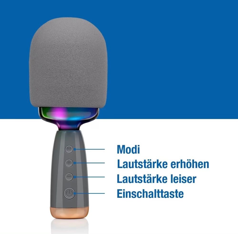 Microfoni: Karaoke Mikrofon mit eingebauten Lautsprecher schwarz – Nuovo e nell'imballaggio originale da Basel venduto da Seifehuesli 4