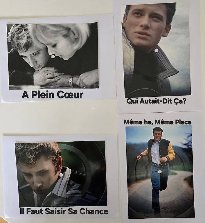 Cartoline postali: Johnny Hallyday 4 Disques/Cartes Postales – Usato da Sorens venduto da Laburge