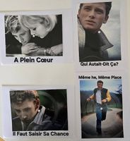 Johnny Hallyday 4 Disques/Cartes Postales