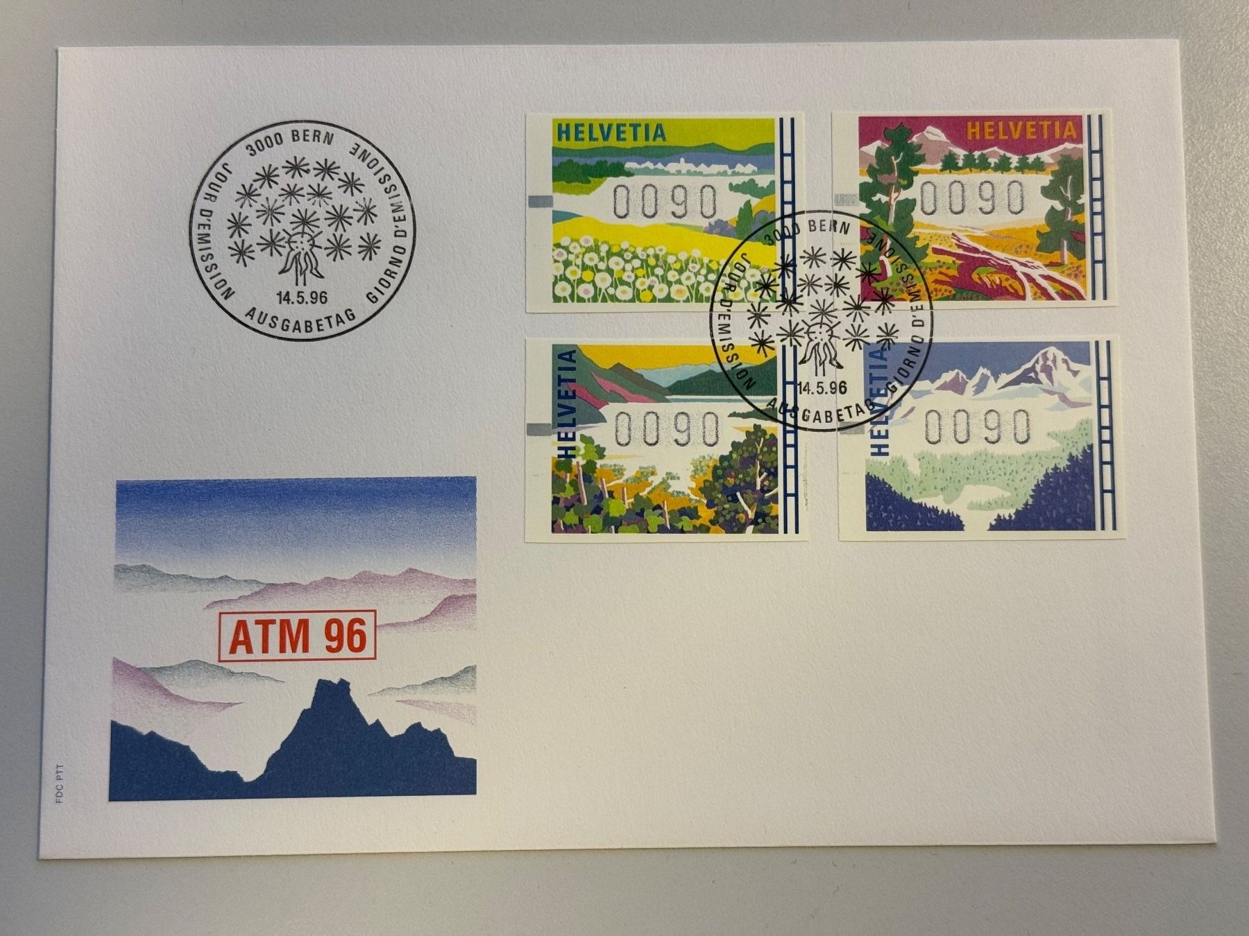 Tutti i francobolli: Automatenmarken ATM 1996 – Usato da Küssnacht am Rigi venduto da POSTOMASTER