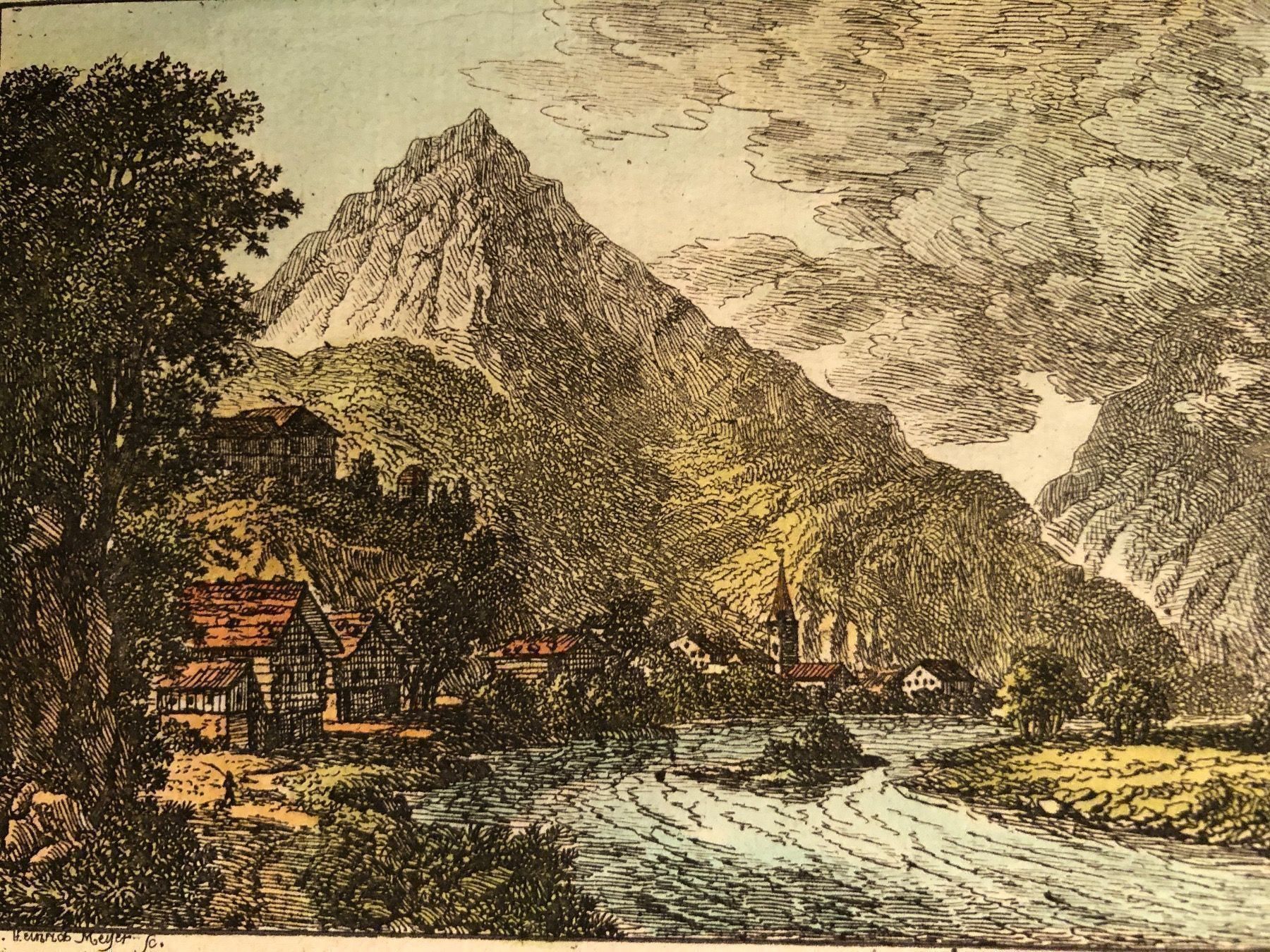 Foto & Immagini: Echter antiker Stich. MOLLIS Kt GL. 1810 – Usato da Wald ZH venduto da mlnt 2