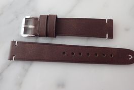 HANDGEFERTIGTES UHRENARMBAND AUS LEDER 18mm.