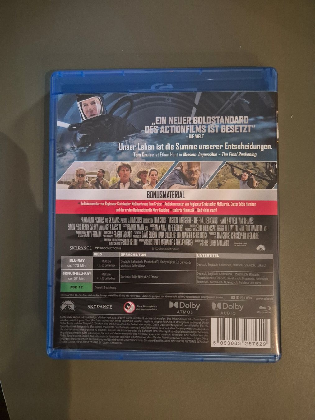 Mission: Impossible - The Final Reckoning Blu-ray | Tom