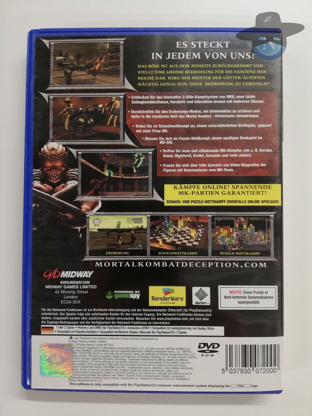 Sony Spiele: Mortal Kombat Deception  /  Sony Playstation 2  PS2 – Gebraucht aus St. Gallen von zorro_dc 1