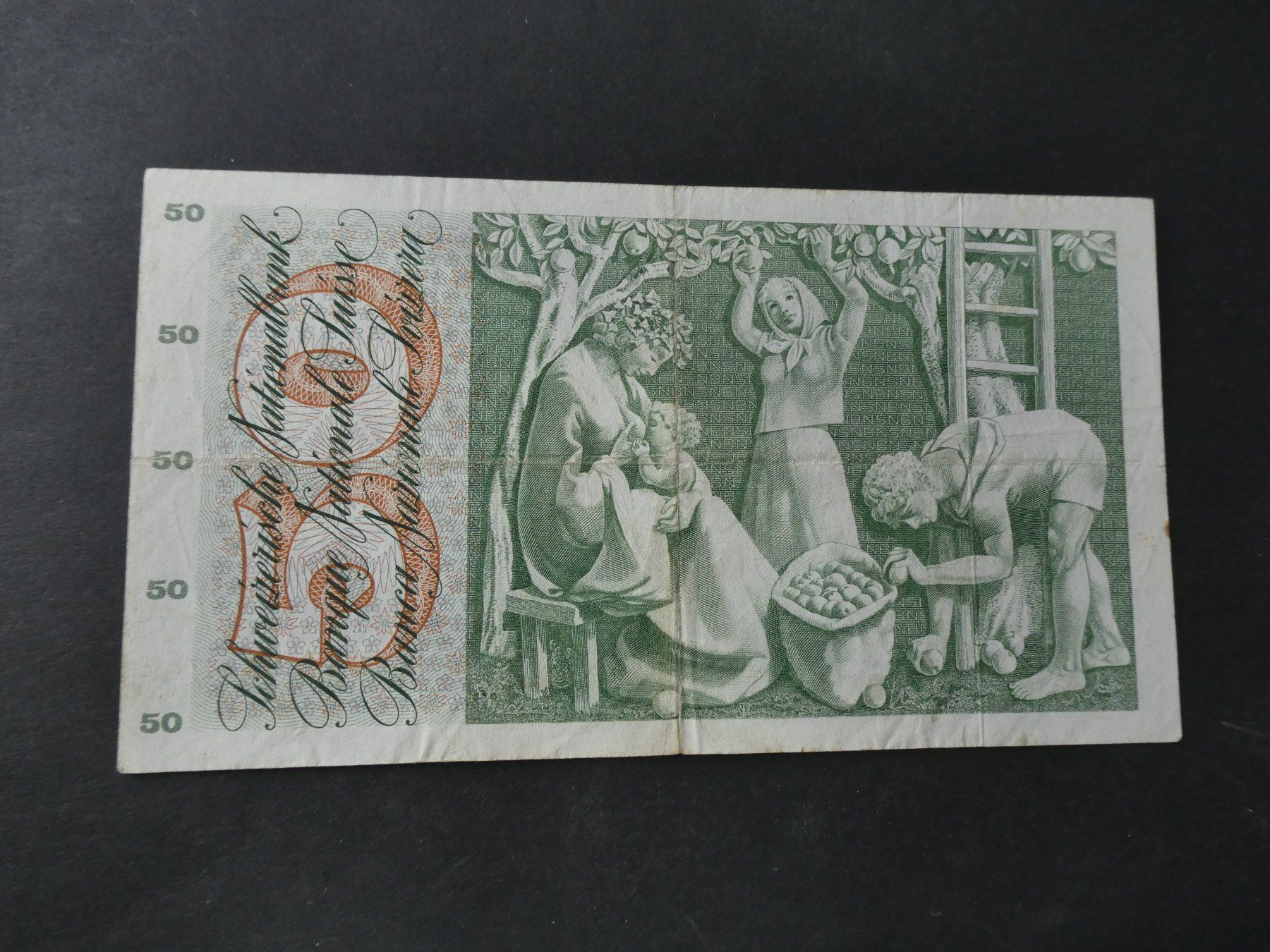 Banconote: Schweiz 1974, 50 Franken – Usato da Hinterforst venduto da Rohusri 1