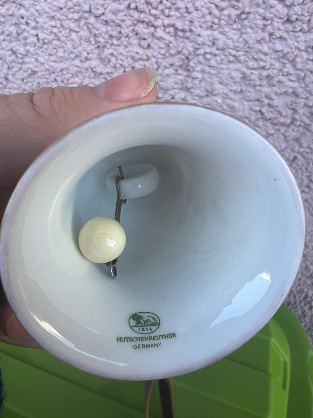 Hutschenreuther Campanacci mucche: Hutschenreuther Glocke – Usato da Egg b. Zürich venduto da Brocki_Insel_Egg 2