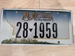 Targa Montana "Big Sky Country" 28-1959 USA da collezione