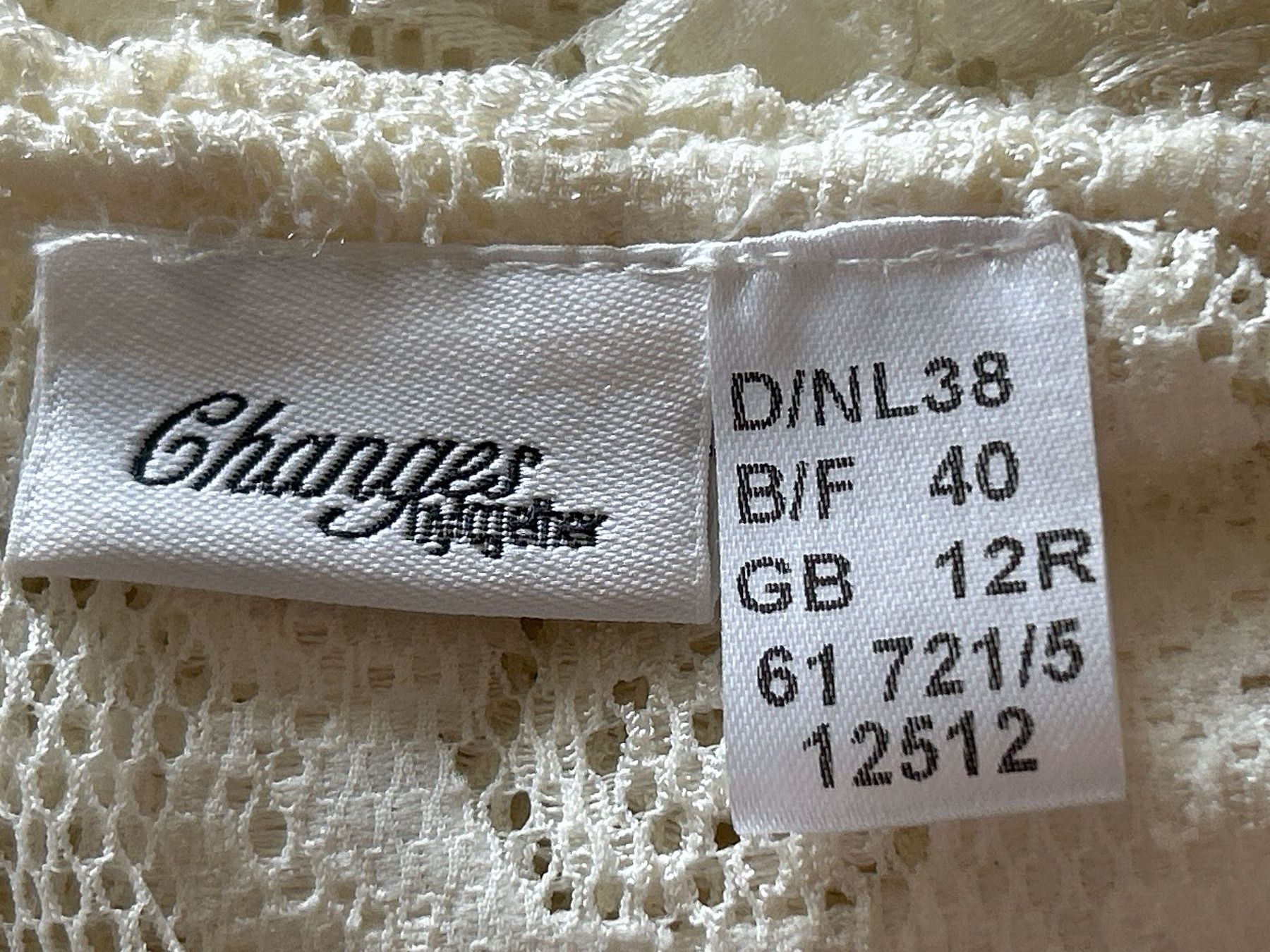 Camicette: Elegante Spitzenbluse hellbeige von Changes Gr. 38 – Usato da Brunnen venduto da Nala2929 5